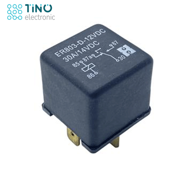 رله خودرویی 12 ولت 30 آمپر - ER803-D-12VDC 30A