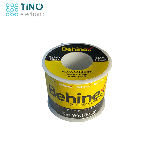 سیم قلع بهینکس 0.8 میلیمتر 100 گرمی