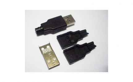USB MINI نری لحیمی (PLUG) به همراه کاور بسته 5 تایی