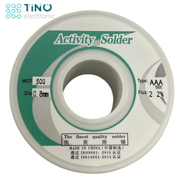 سیم قلع 0.8 میلی‌متر 50 گرمی