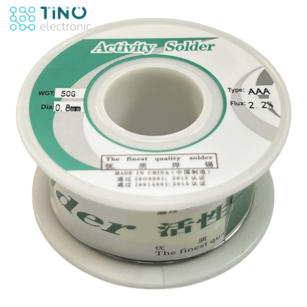 سیم قلع 0.8 میلیمتر 50 گرمی