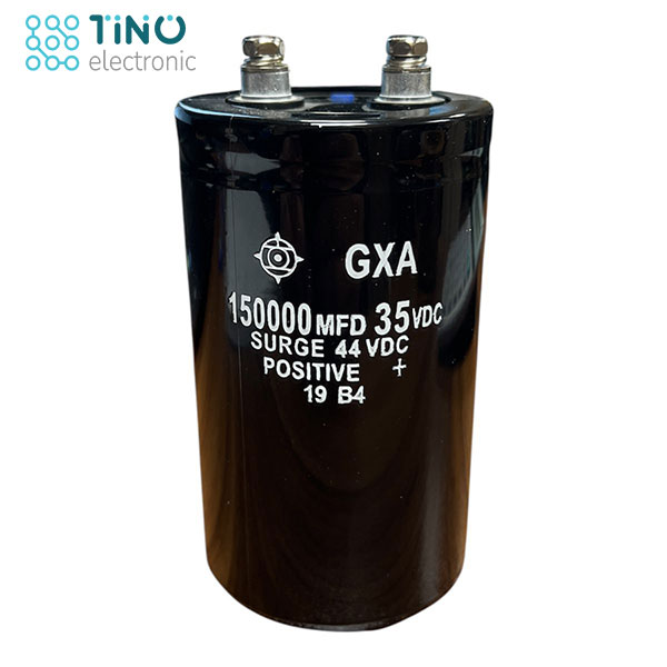 خازن الکترولیتی 150000 میکرو فاراد 35 ولت