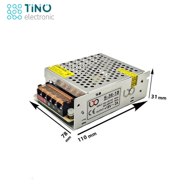 سوئیچینگ S-36-18 LXO 18V 2A